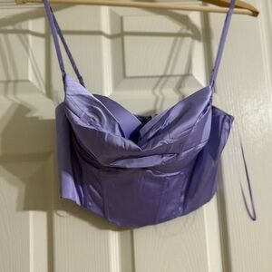 Beautiful lavender crop top size small